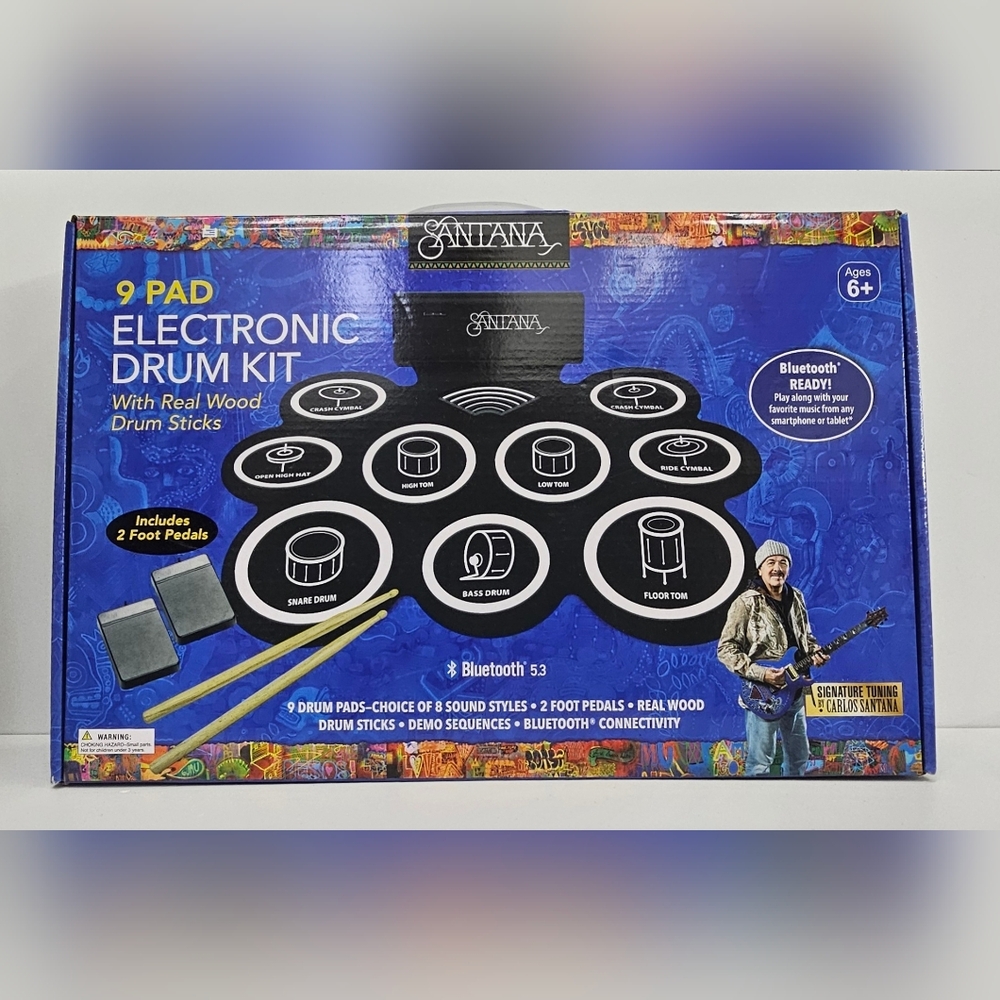Santana 9-Pad Electronic Drum Set By Carlos Santana